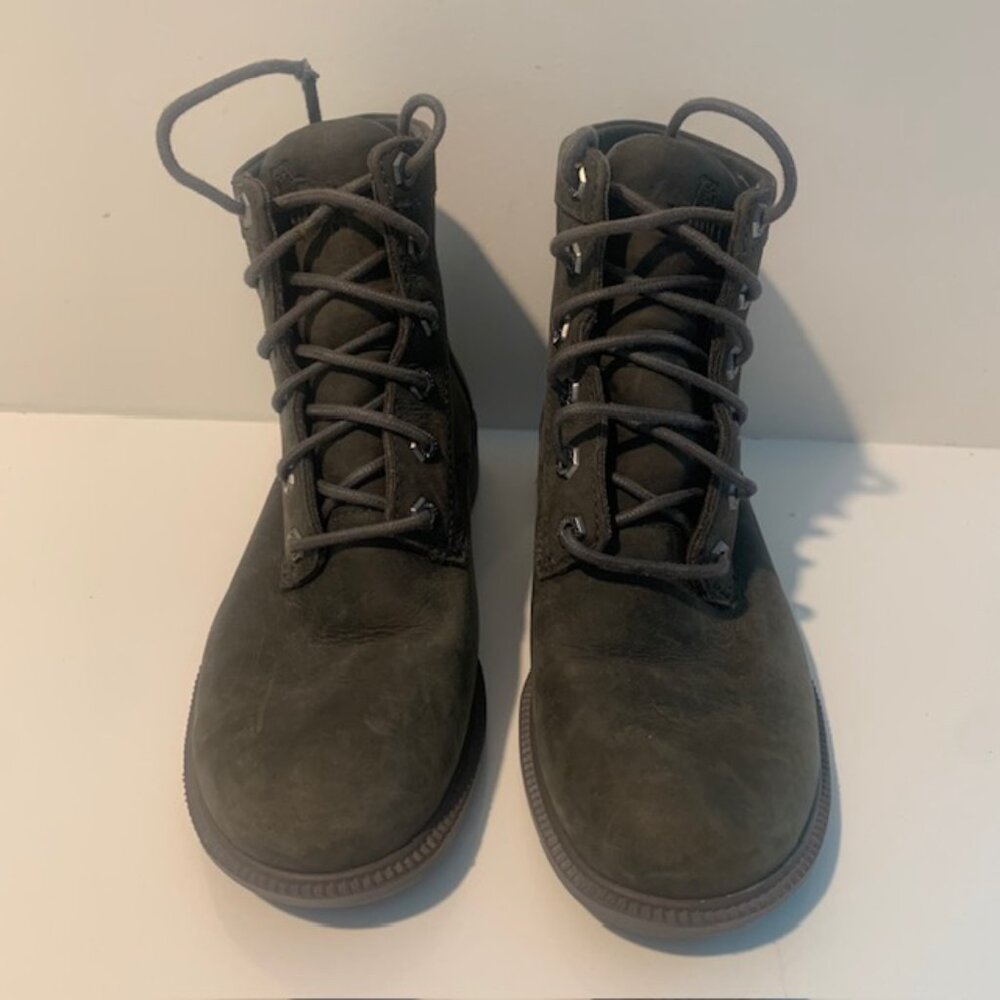 Kodiak All Season Waterproof‎ Olive Green Leather Lace-Up Ankle Boots - Size 6.5 - Picture 9 of 15